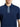 BEN SHERMAN Short Sleeve Placket Interest Polo in Dark Navy
