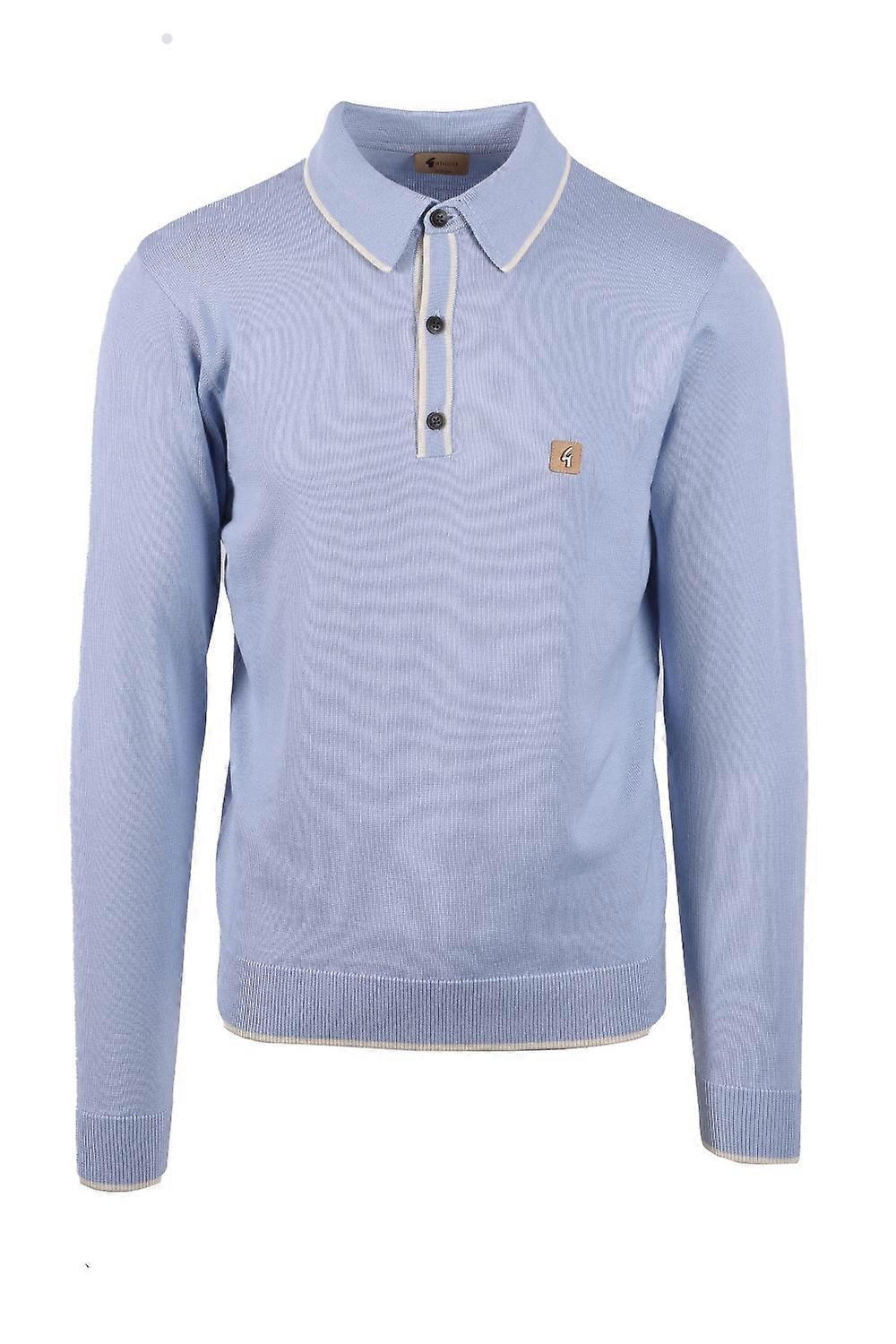 GABICCI LINEKER COLLAR TIP KNIT V53GM09-SKY