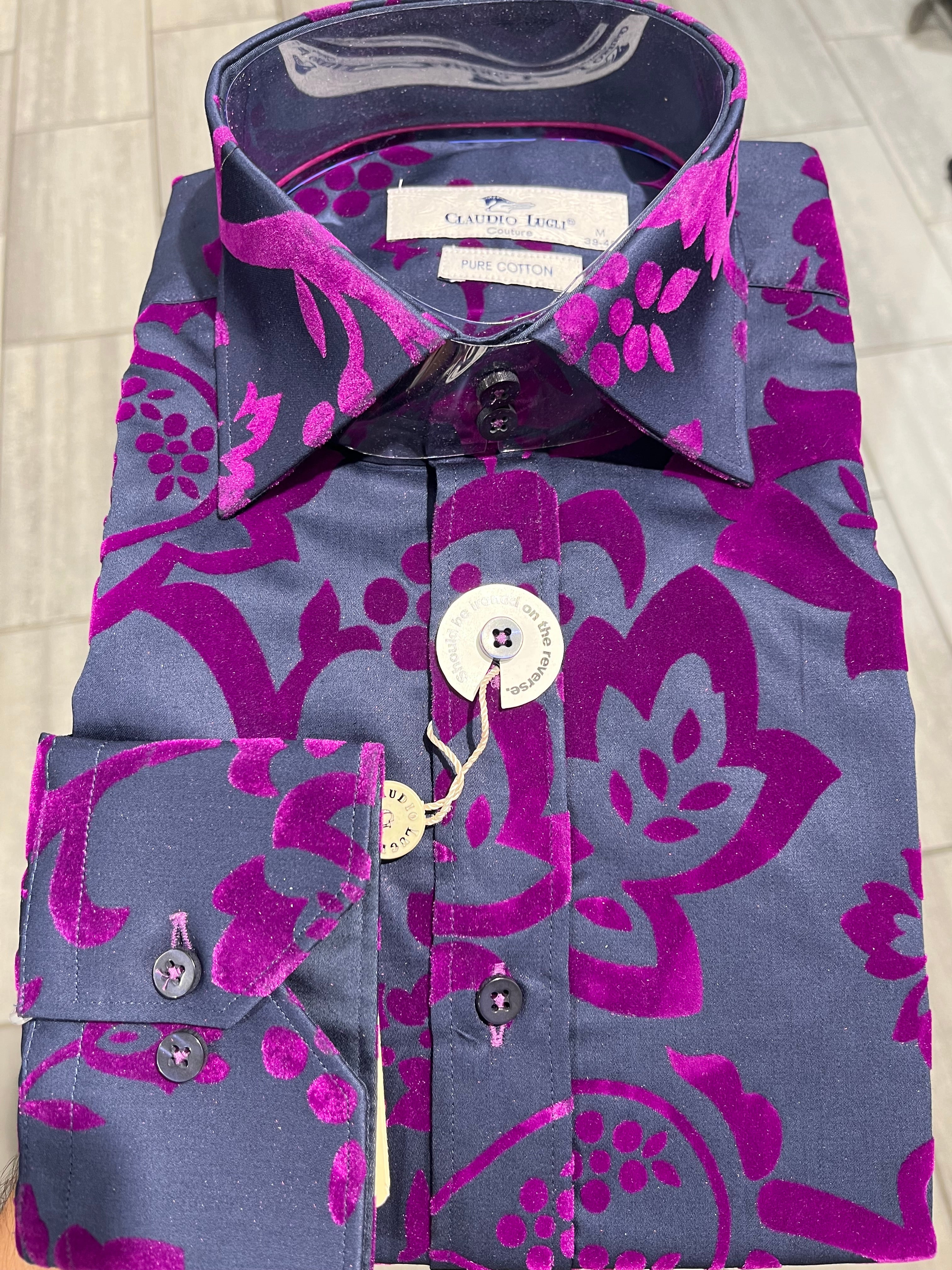 CLAUDIO LUGLI FLOCK SHIRT CP8001