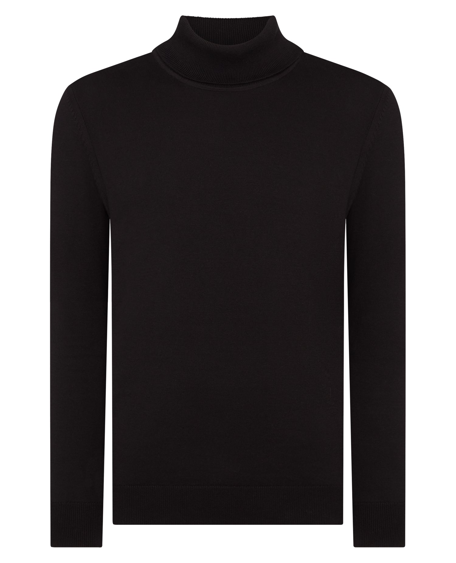 REMUS UOMO ROLL NECK BLACK