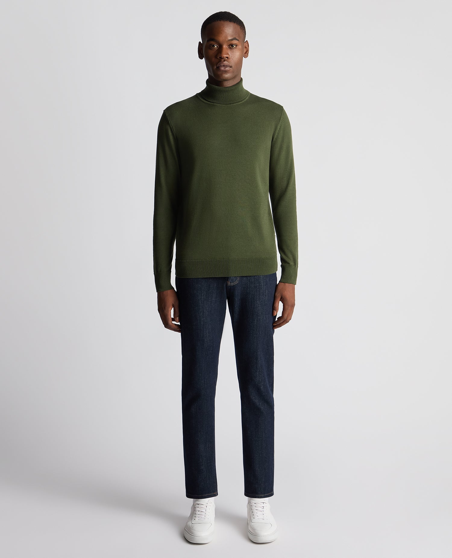 REMUS UOMO ROLL NECK GREEN