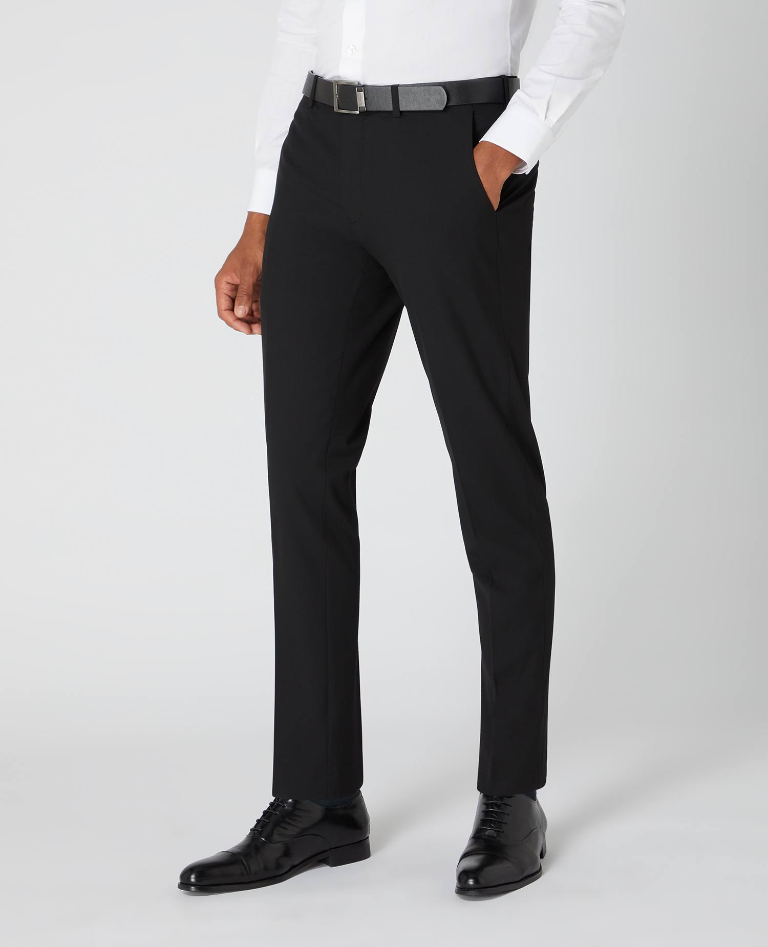 REMUS UOMO SANTI TROUSERS BLACK  - LONG