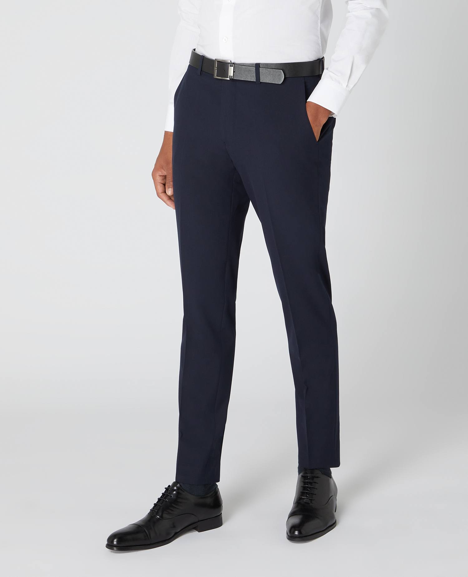 REMUS UOMO SANTI TROUSERS NAVY  - LONG