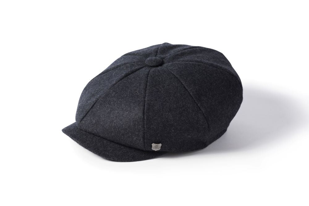 FAILSWORTH 1903 ALFIE MELTON BAKERBOY CAPS-CHARCOAL