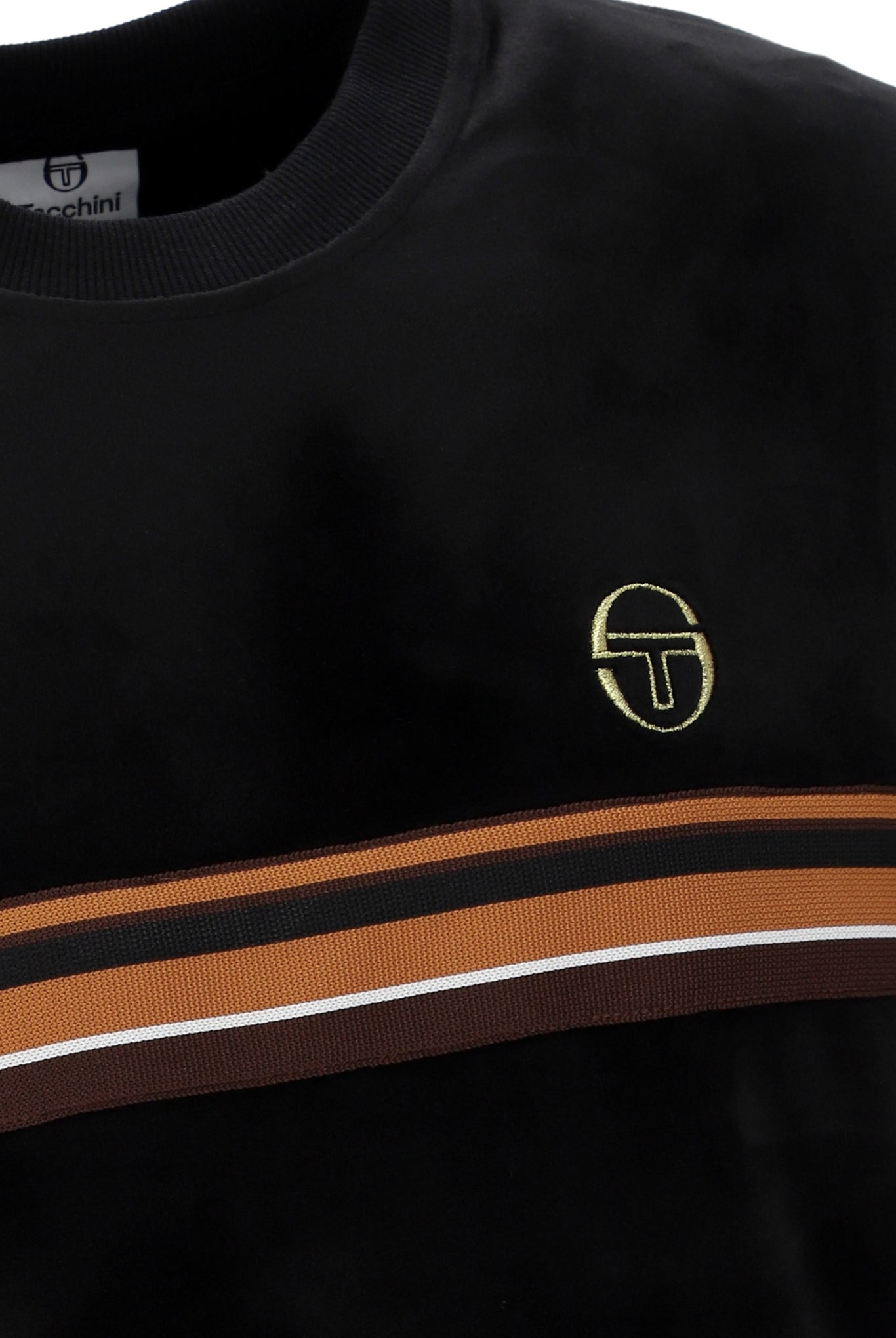 SERGIO TACCHINI AYME VELOUR TEE STM21126-160 BLACK