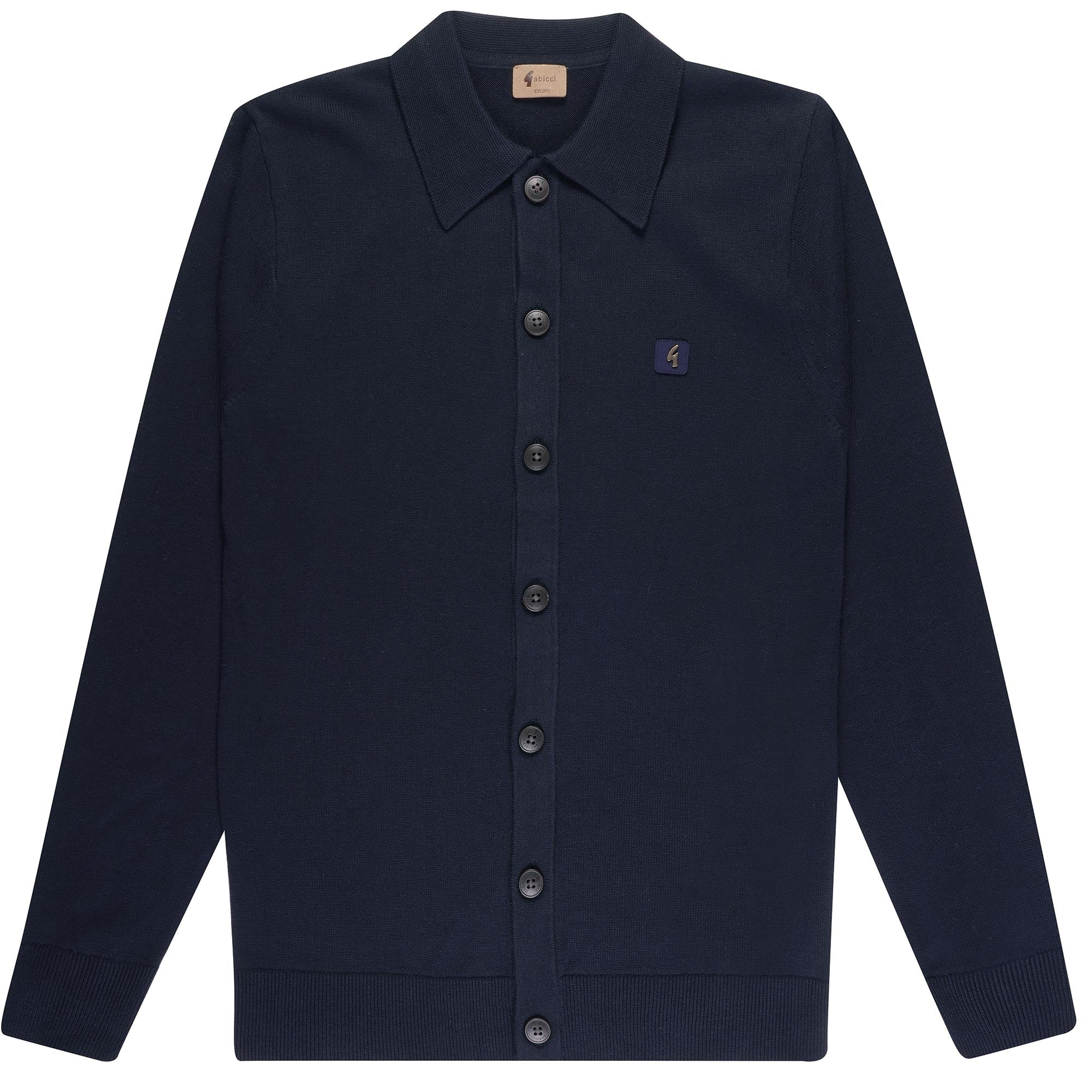 GABICCI AZIMA L/S FULL BUTTON KNIT  V53GK16-NAVY