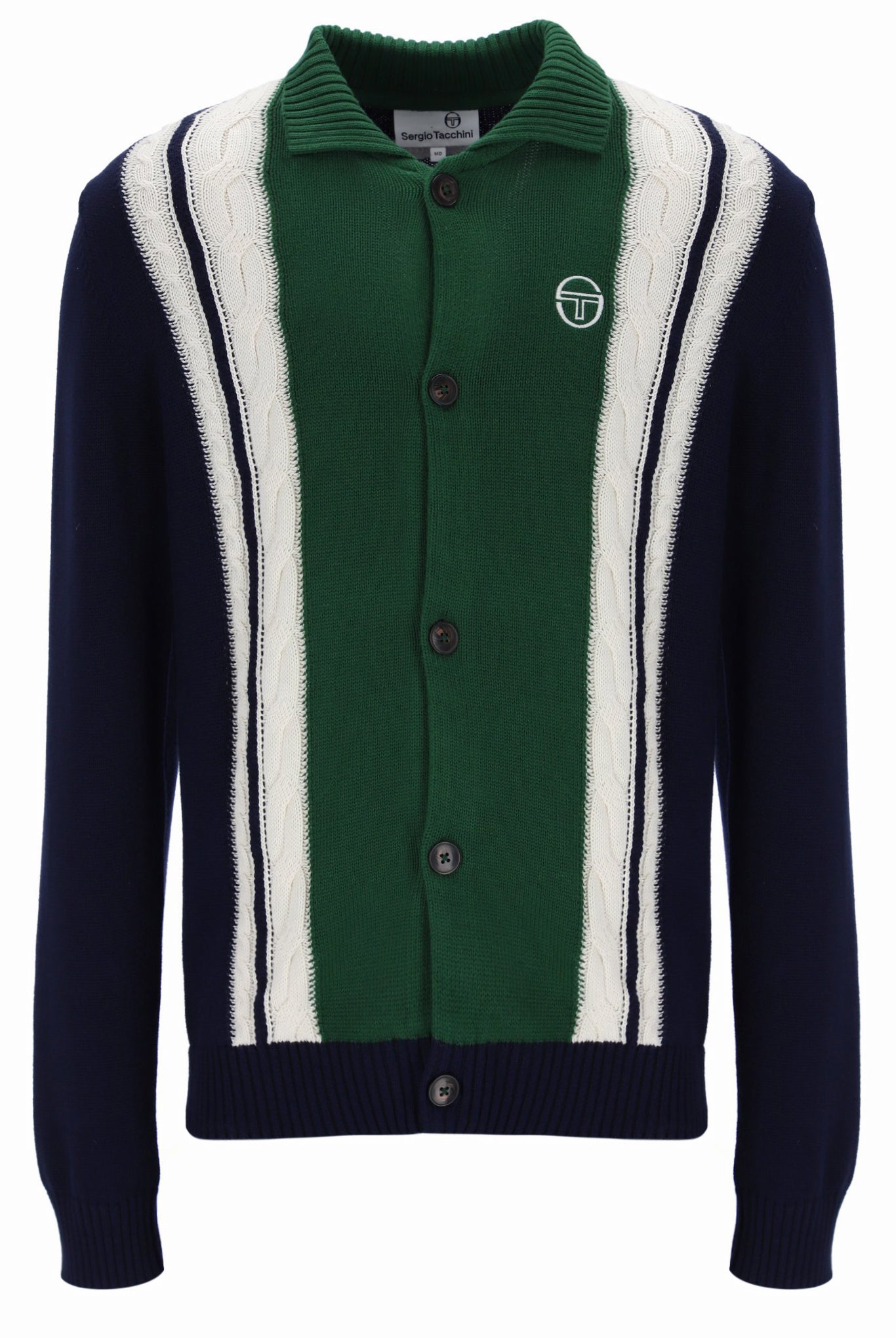SERGIO TACCHINI BRUNI KNIT STM21204-325 MARITIME BLUE/ GARDENIA EDEN