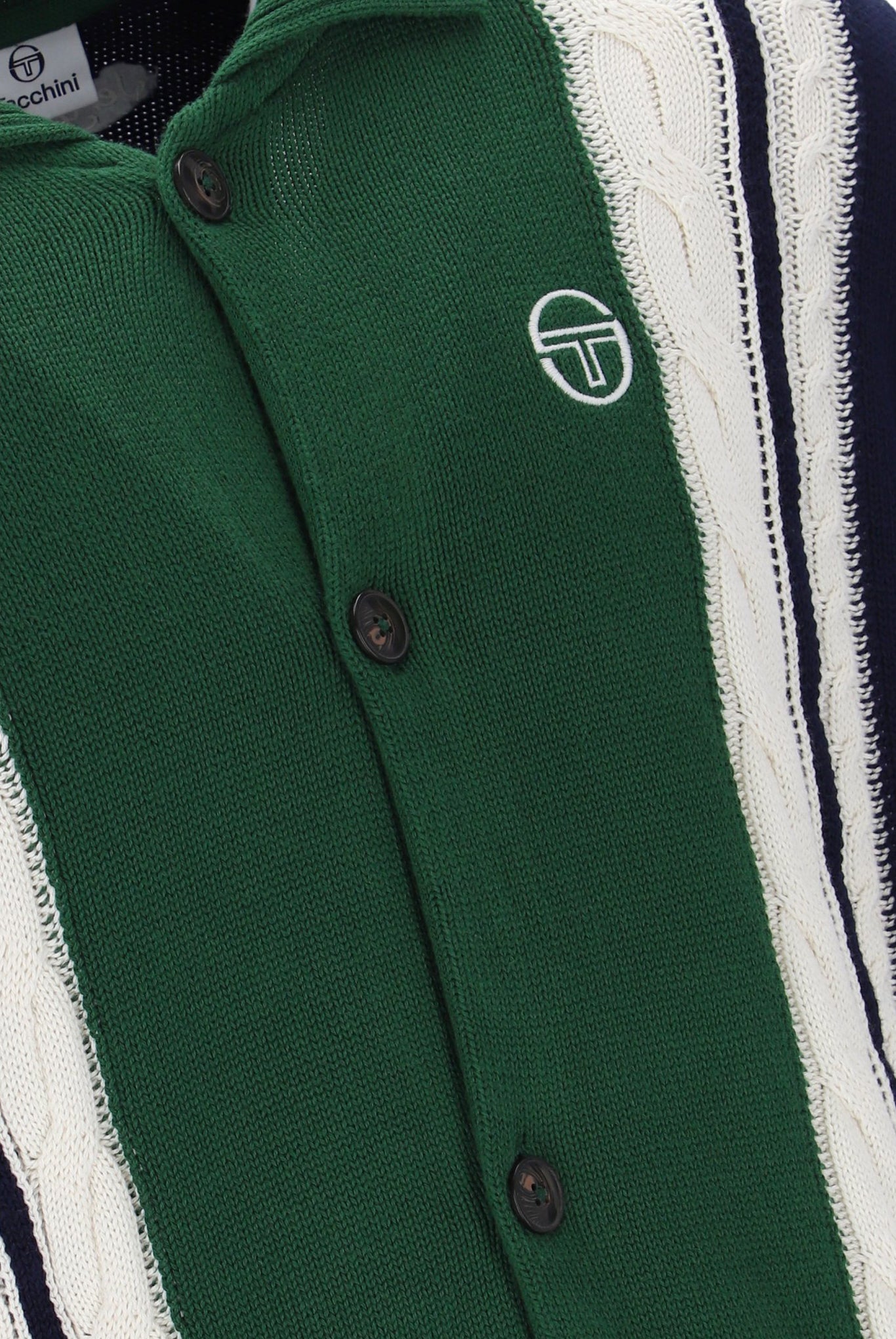 SERGIO TACCHINI BRUNI KNIT STM21204-325 MARITIME BLUE/ GARDENIA EDEN