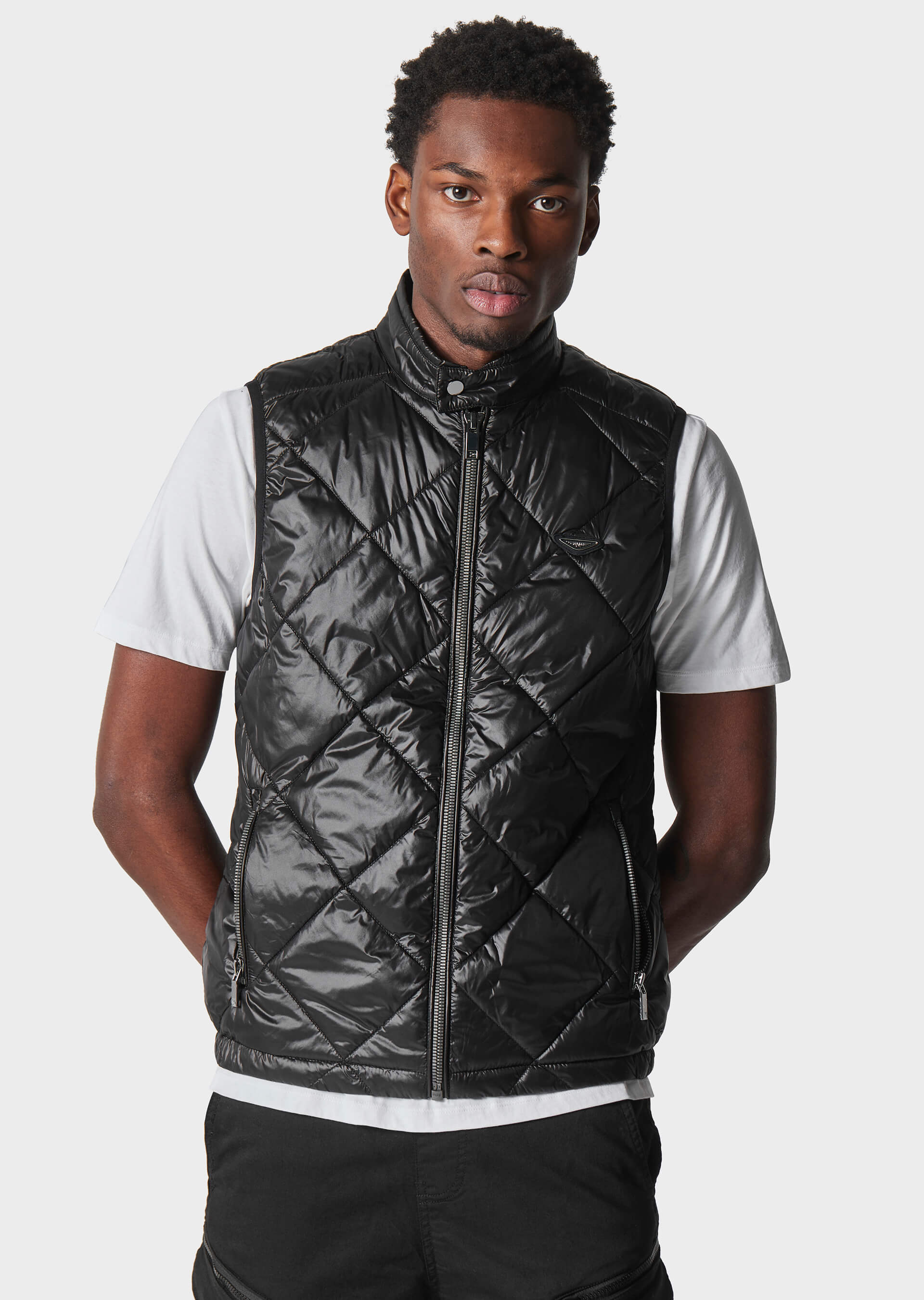 883 POLICE FINK GILET - BLACK