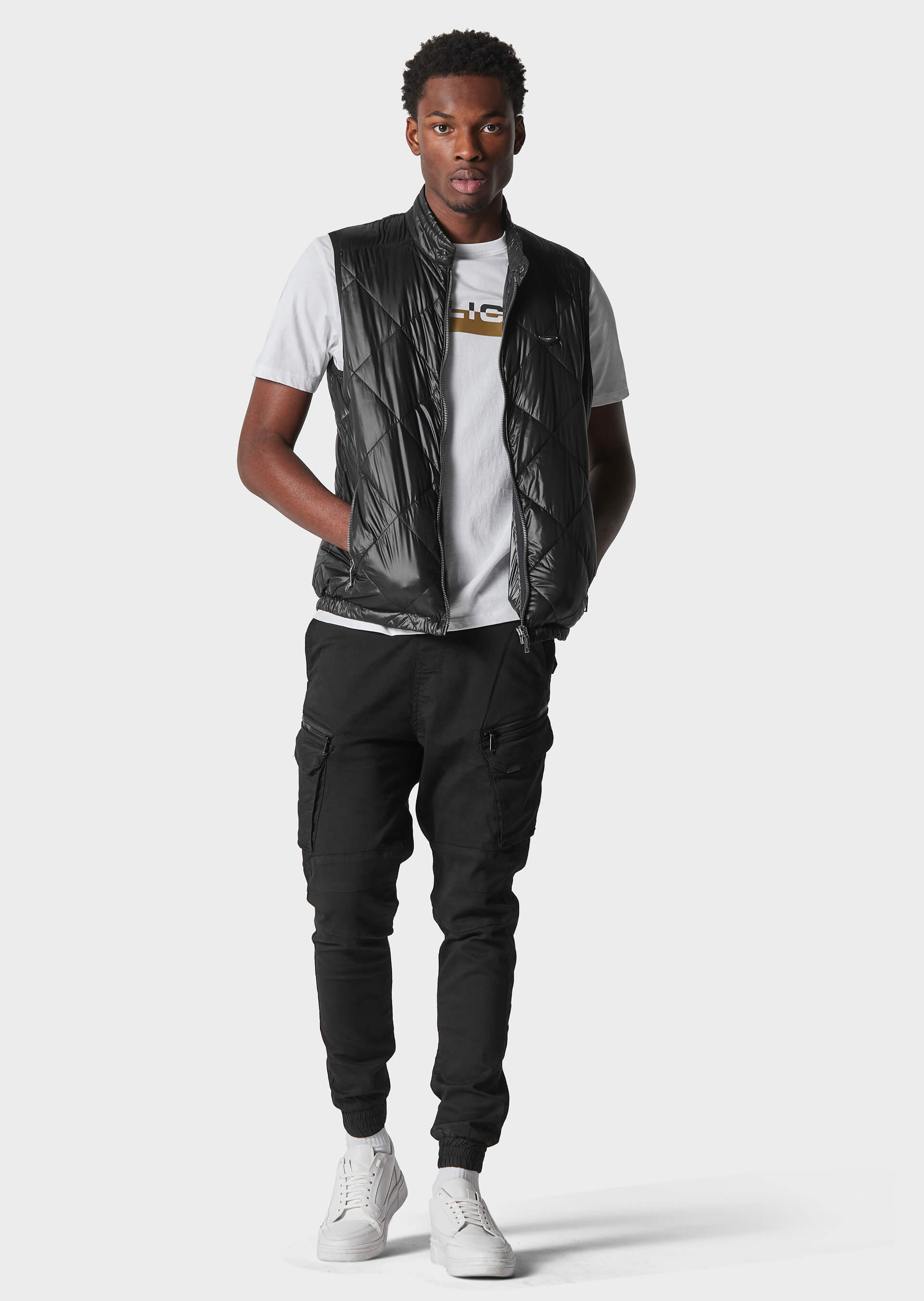 883 POLICE FINK GILET - BLACK