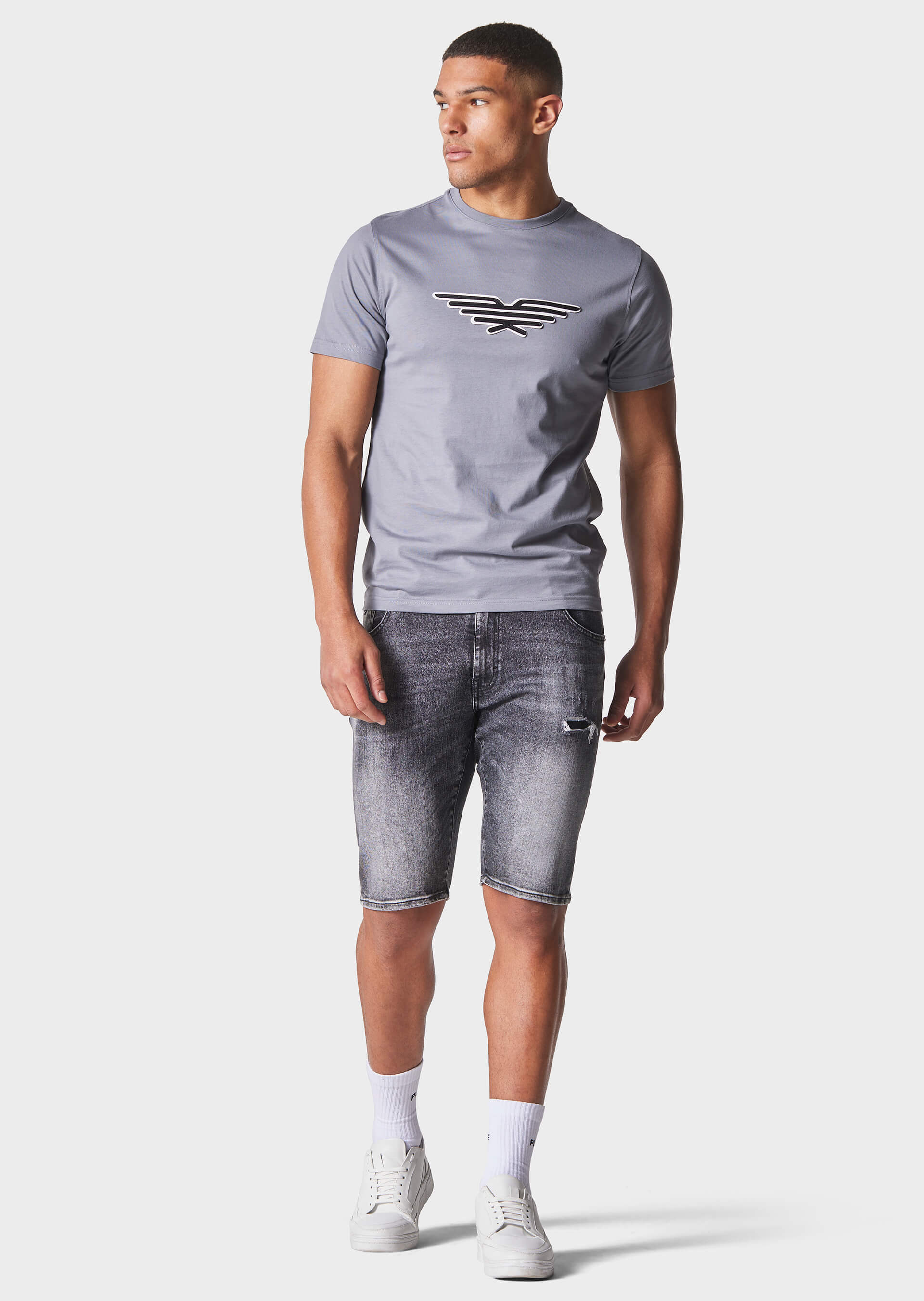 883 POLICE FOAKES T-SHIRT - GREY