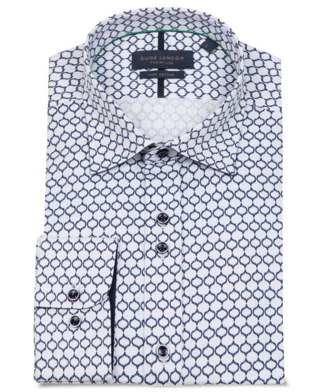 GUIDE LONDON GEO PRINT LS76853 - WHITE/NAVY