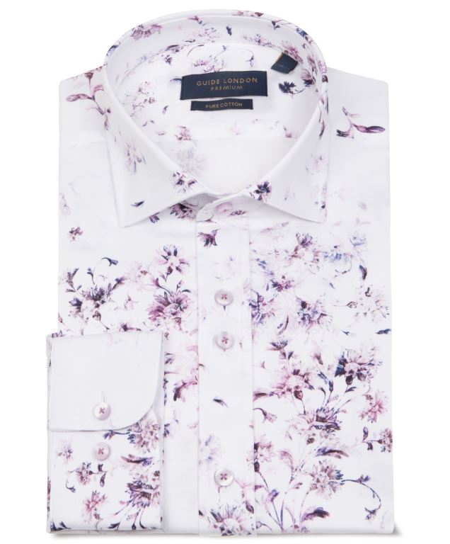 GUIDE LONDON FLORAL SHIRT - LS76861-PINK