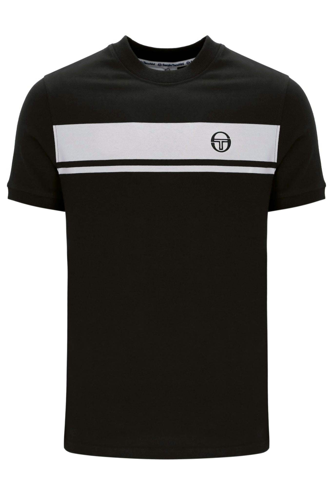 SERGIO TACCHINI MASTERS TEE STM14593-185 BLACK/GLACIER GREY