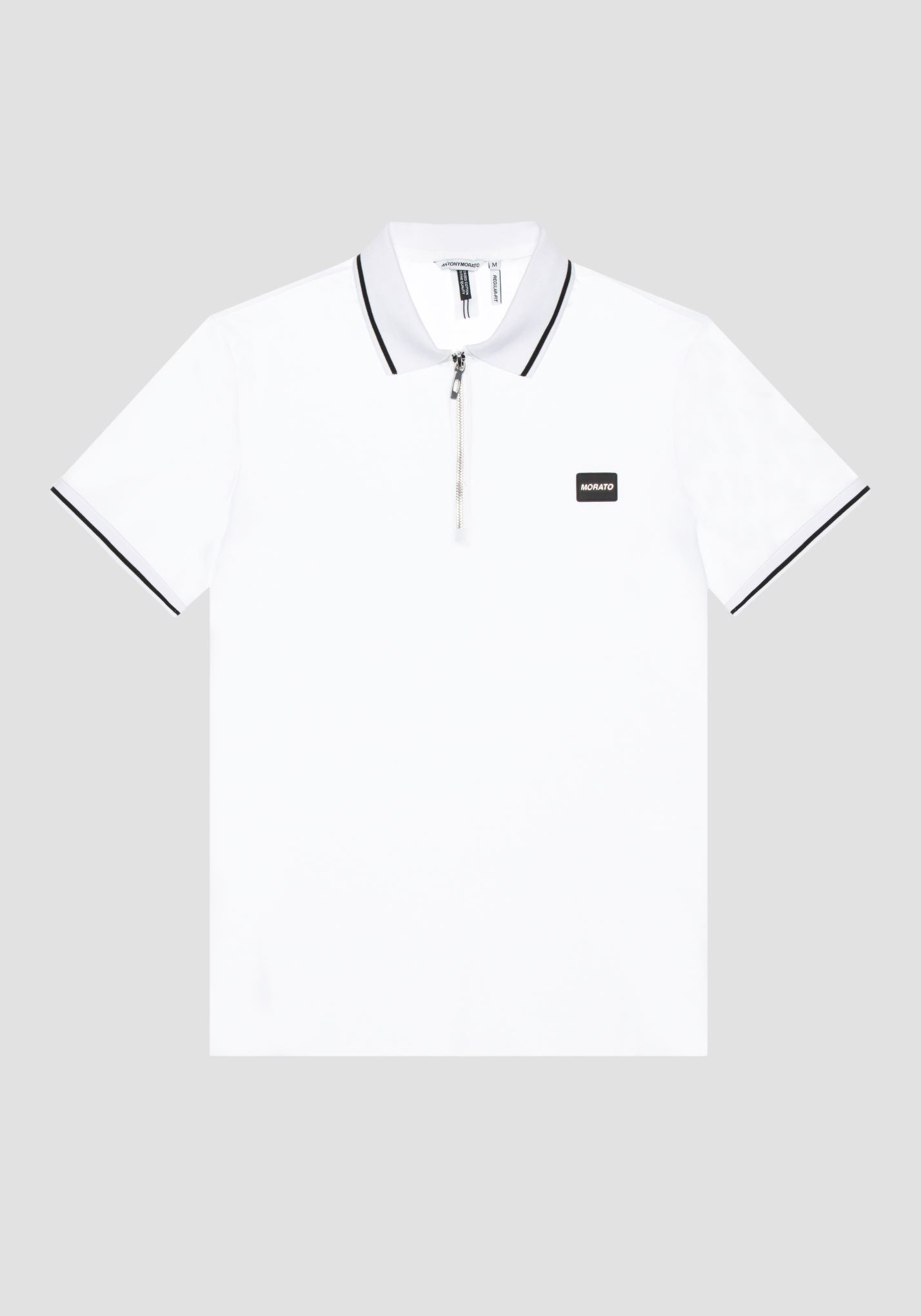 ANTONY MORATO MERCERISED PIQUE POLO MMKS 02361-WHITE