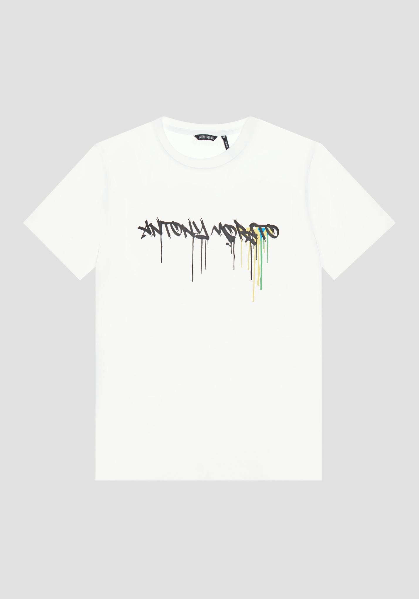 ANTONY MORATO LOGO PRINT T-SHIRTMMKS 02407-CREAM