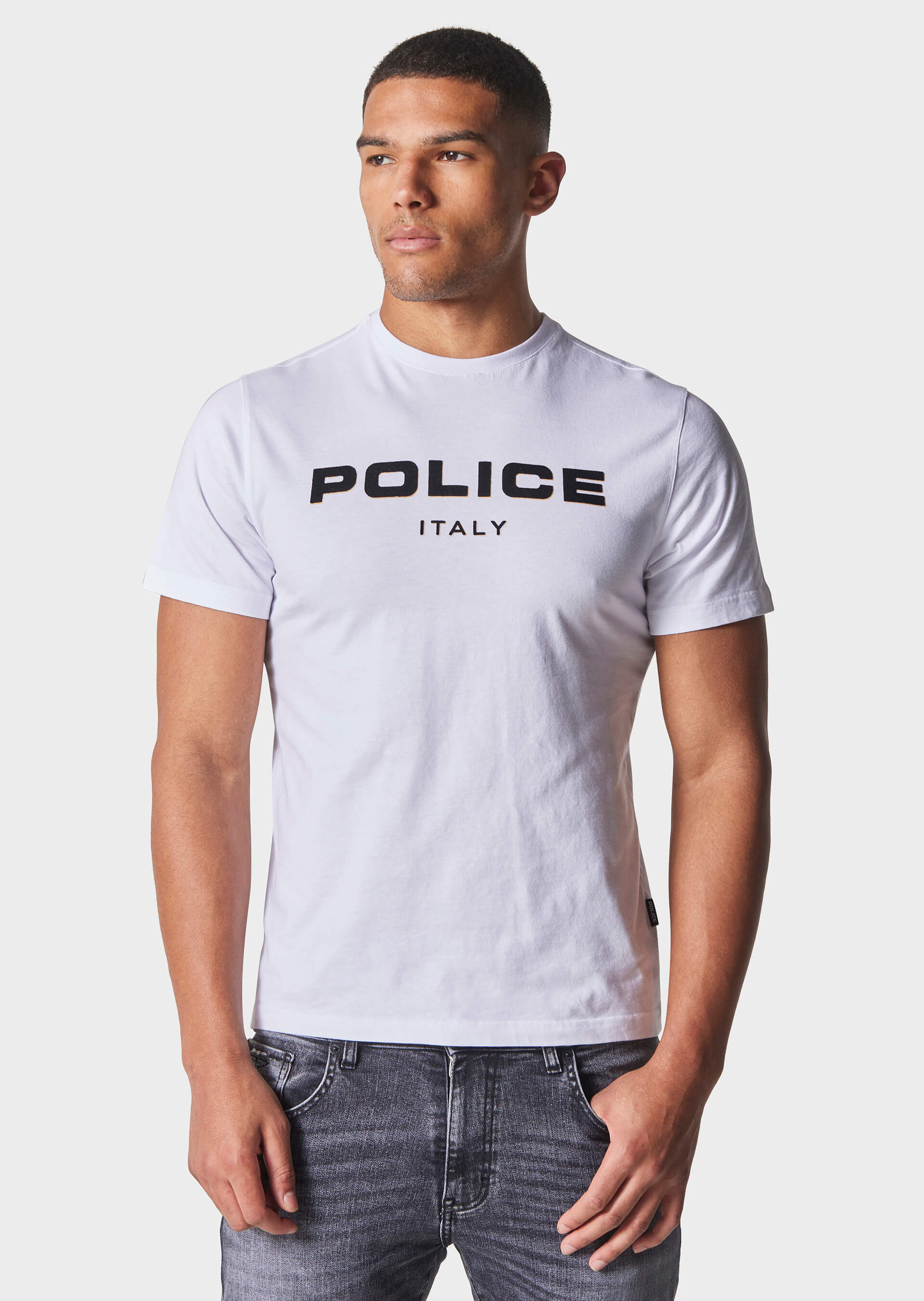 POLICE SILVIO T-SHIRT - WHITE