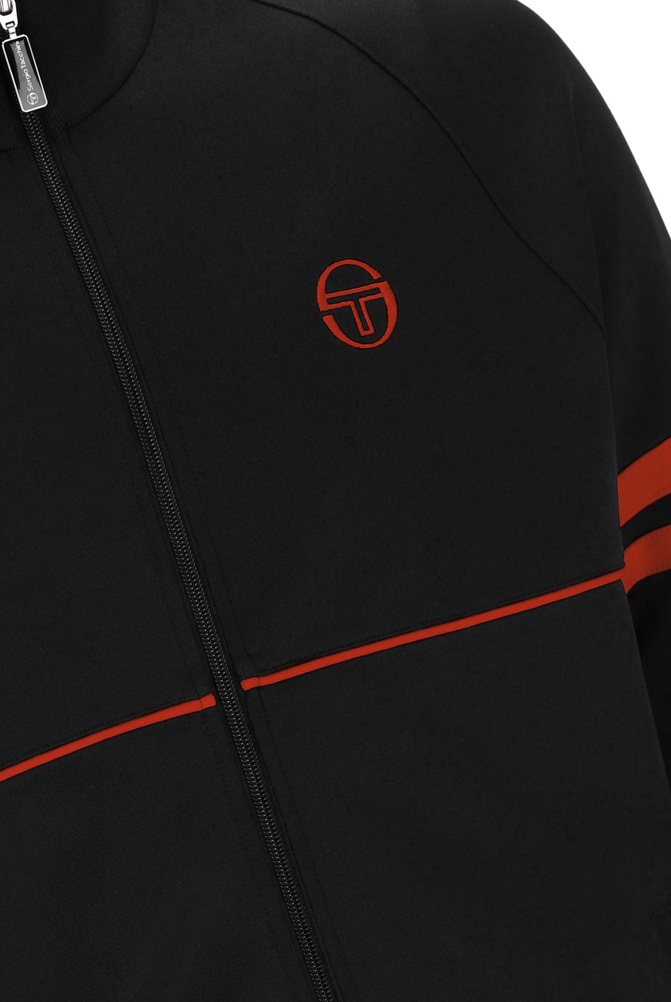 SERGIO TACCHINI ORION TRACK TOP STM14594-182 BLACK/TANGERINE TANGO