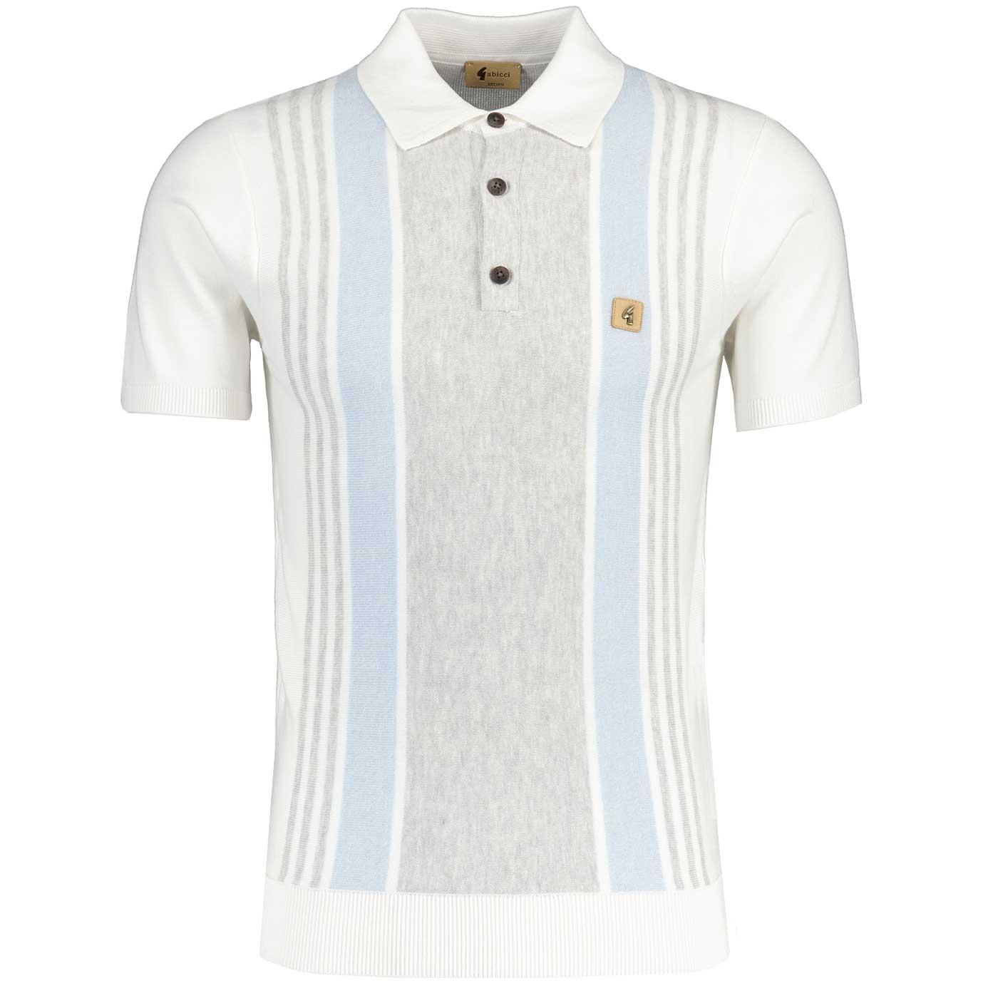 GABICCI SEARLE KNIT POLO - V50GM00- WHITE