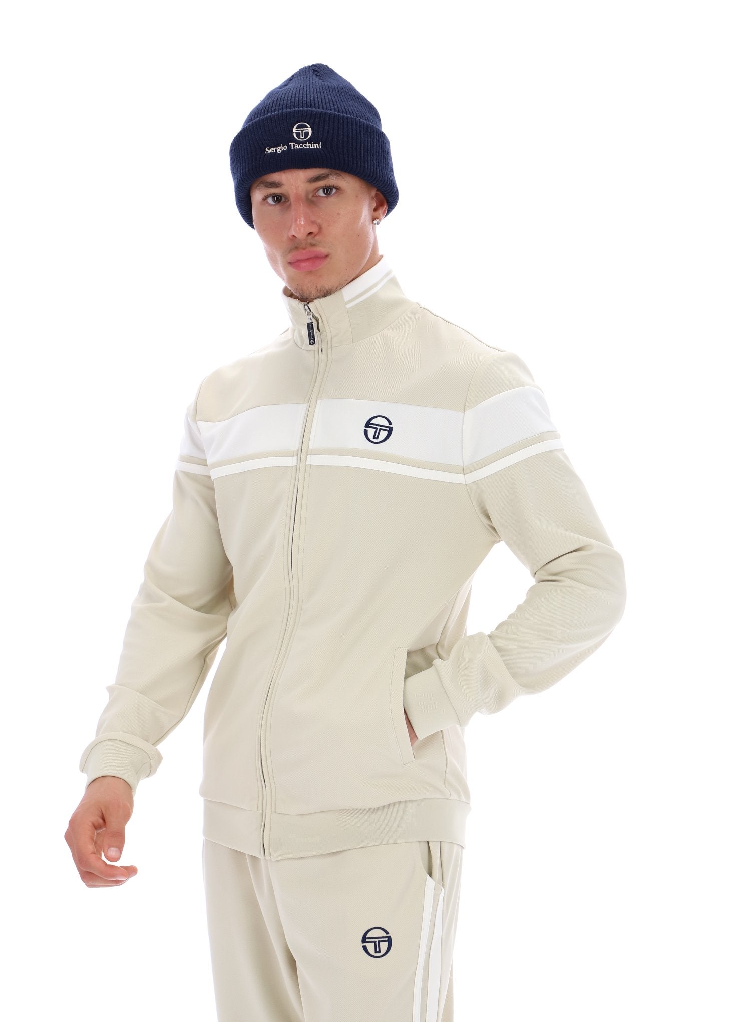 SERGIO TACCHINI DAMARINDO TRACK TOP STM14551 927 - PELICAN/GARDENIA