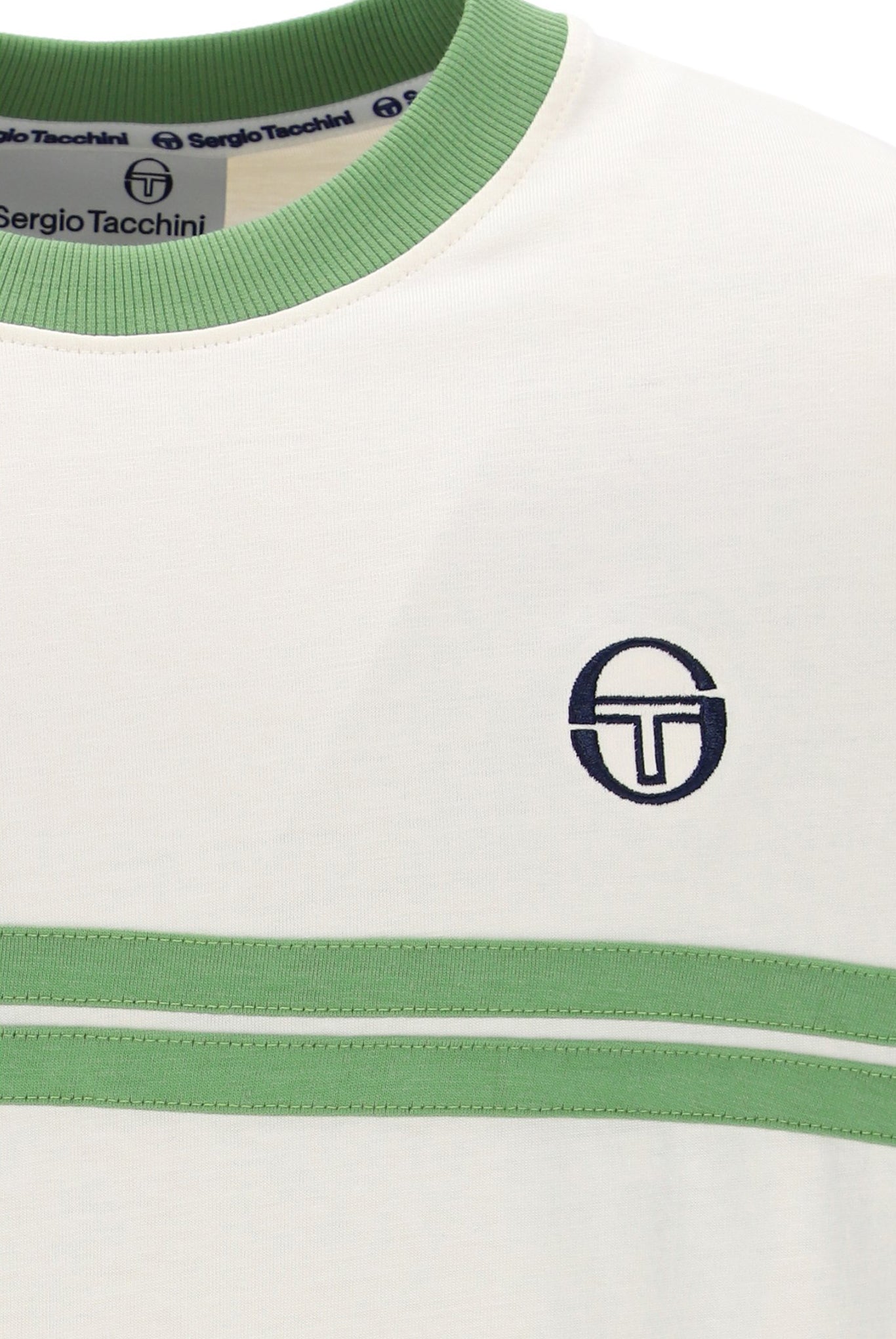 SERGIO TACCHINI SUPERMAC T-Shirt - PEARLED IVORY / JADE GREEN