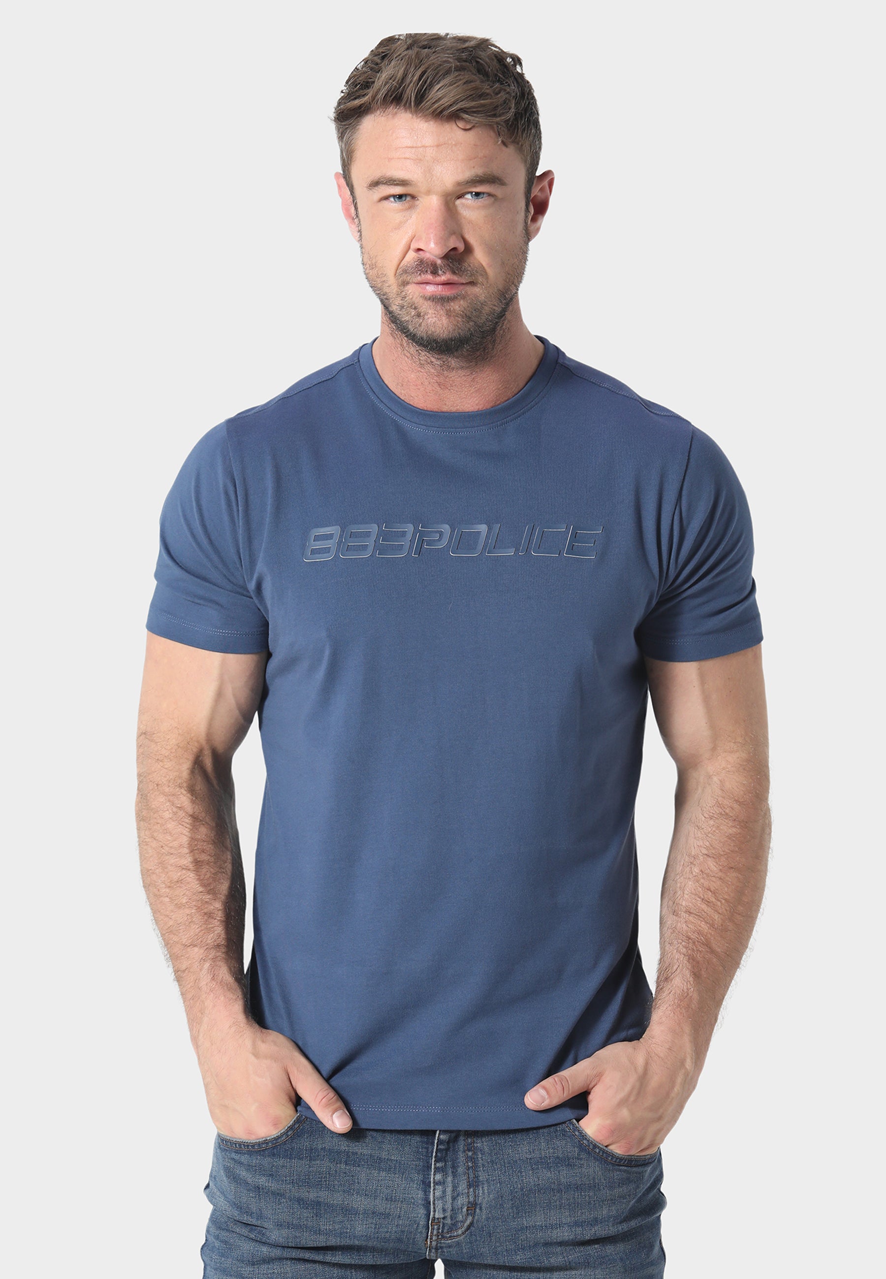 883 POLICE TRULLA 3D T-SHIRT -B AIR BLUE