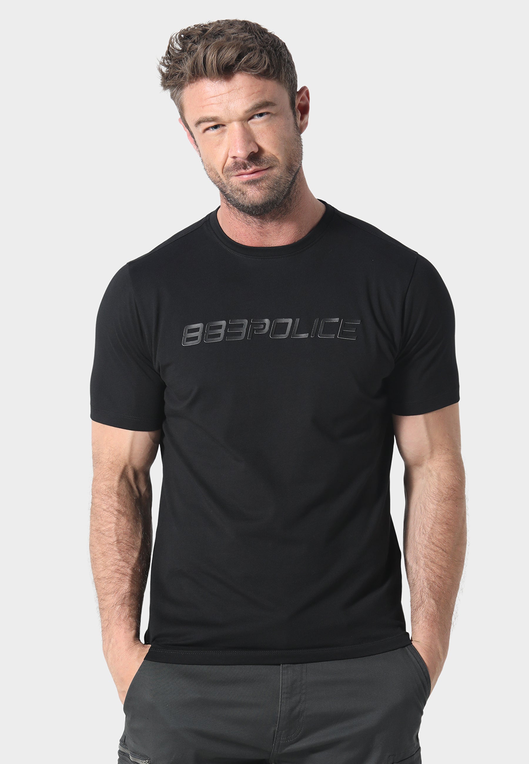883 POLICE TRULLA 3D T-SHIRT-BLACK