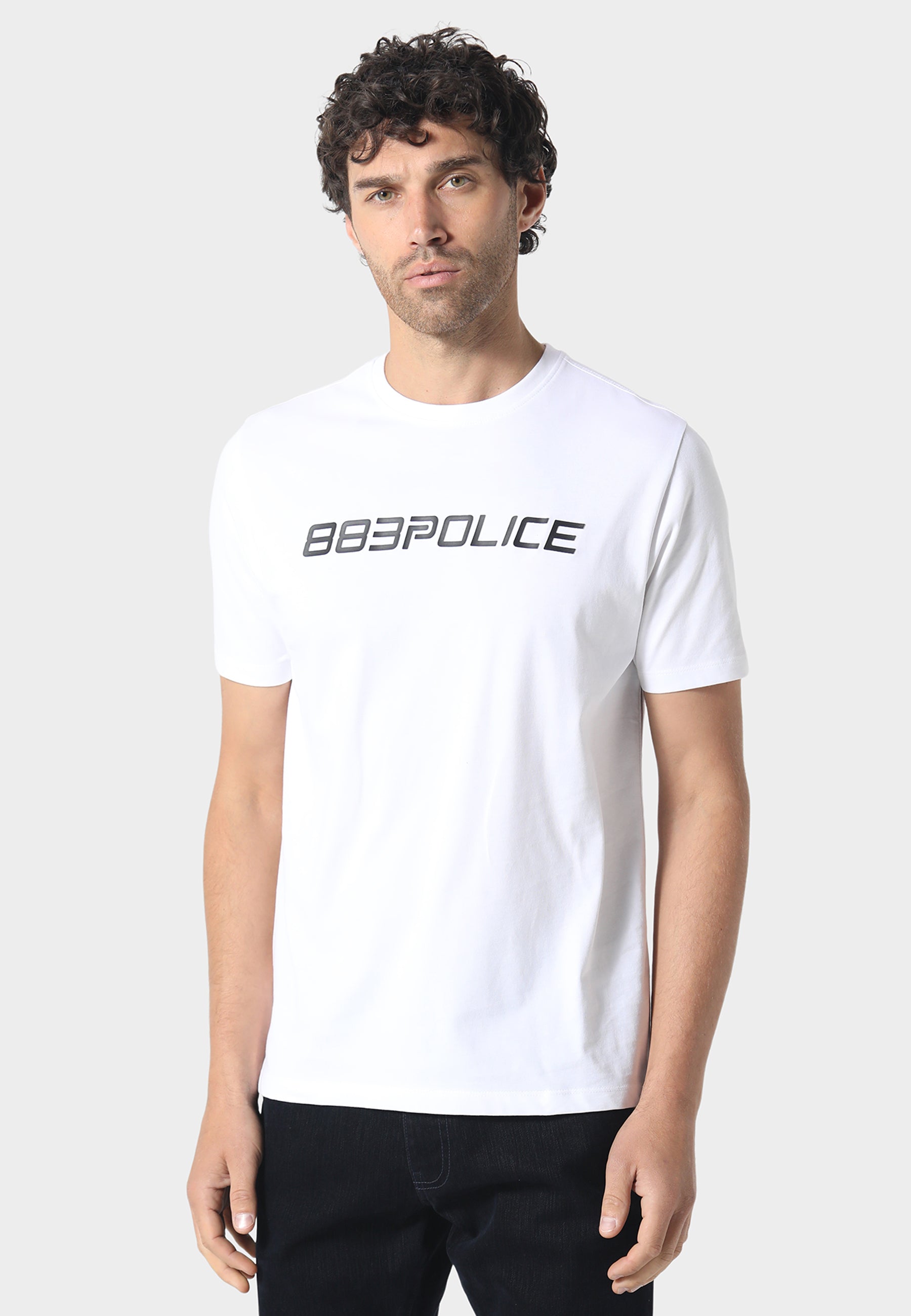 883 POLICE TRULLA 3D T-SHIRT-WHITE