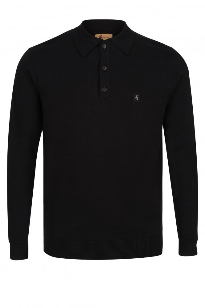 GABICCI FRANCESCO KNIT POLO V00GK08-BLACK