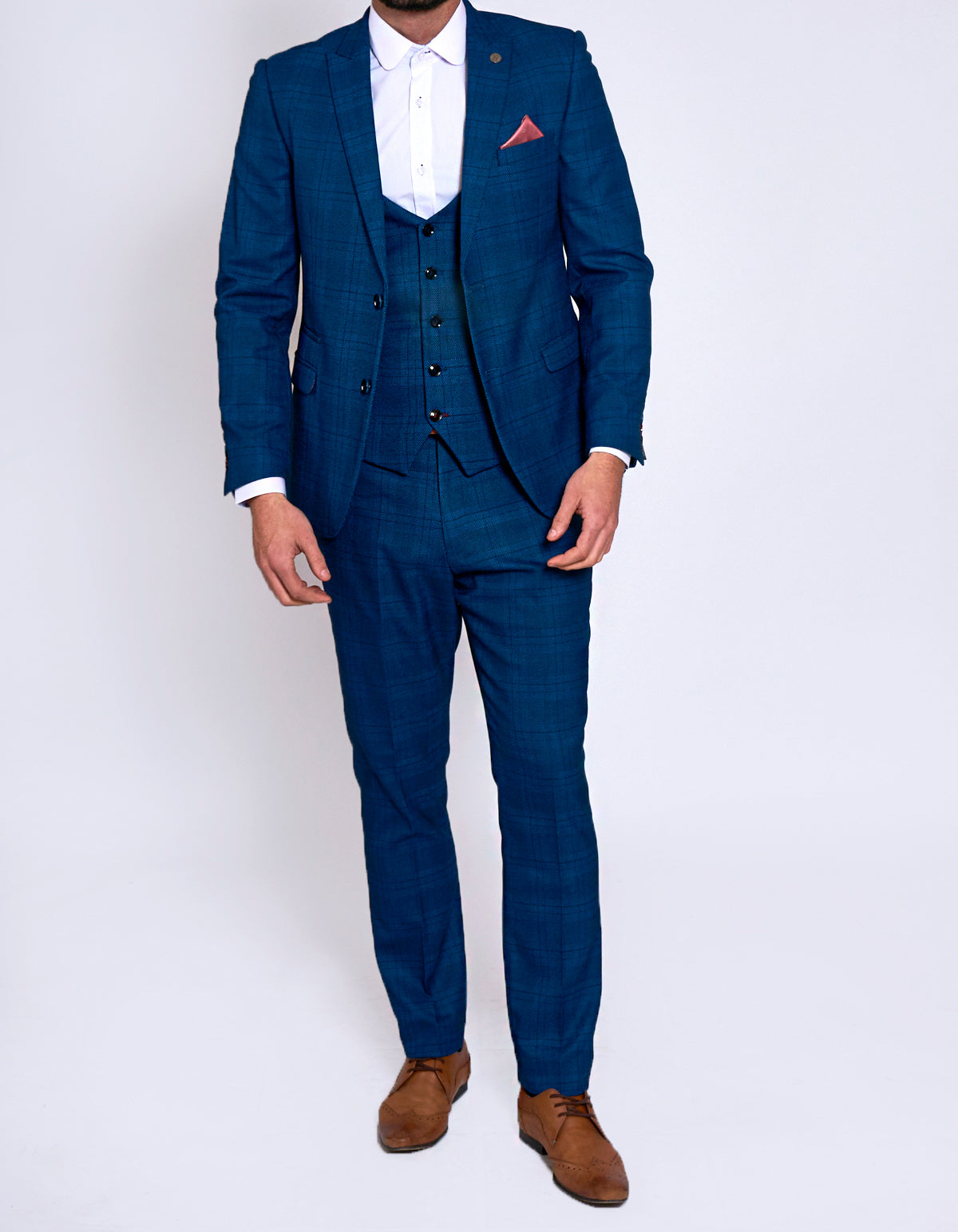 SIZES AVAILABLE IN STORE - Marc Darcy Jerry Blue Blazer