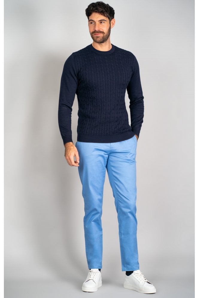 CAVANI DAKOTA CHINOS AZURE BLUE